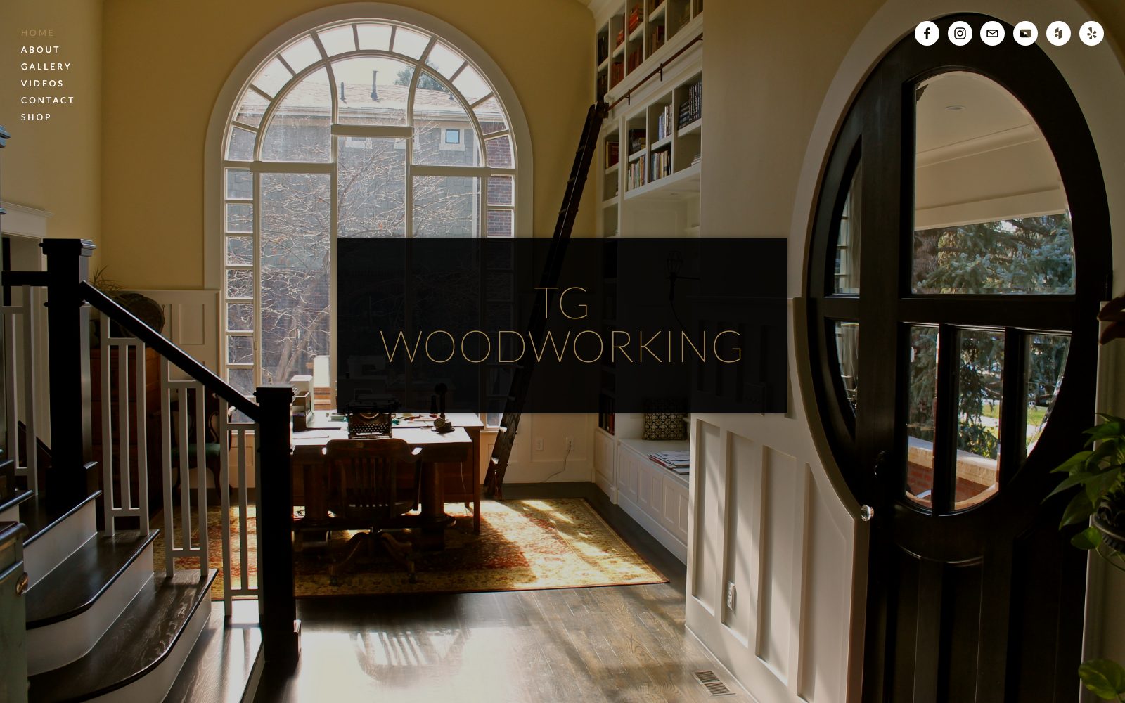 The current tg-woodworking.com homepage